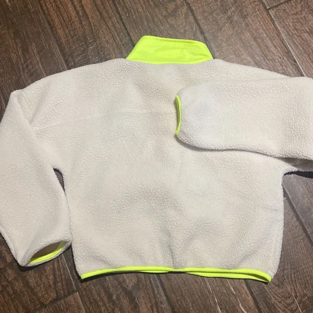 Old Navy Active Neon Cozy Sherpa Girl Sweater Size L (10-12)